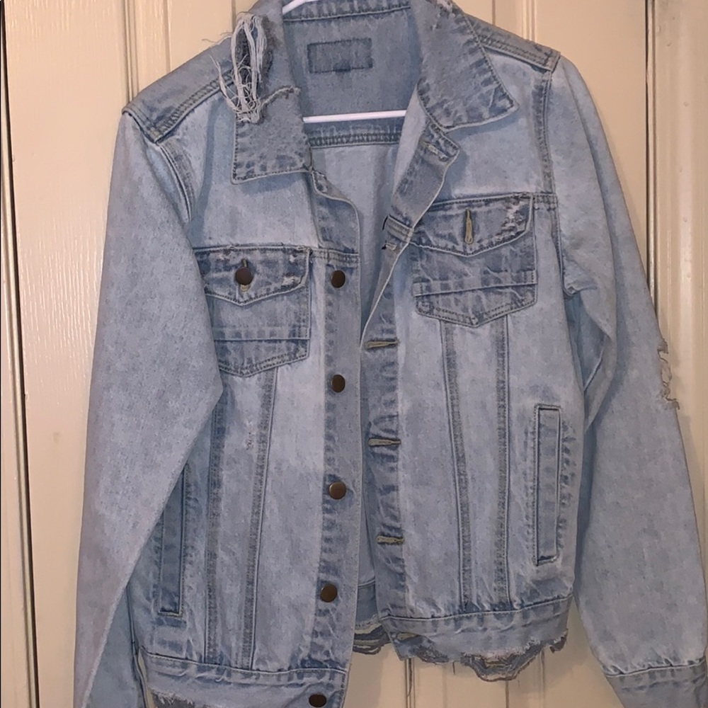 MNML Distressed Jean Jacket